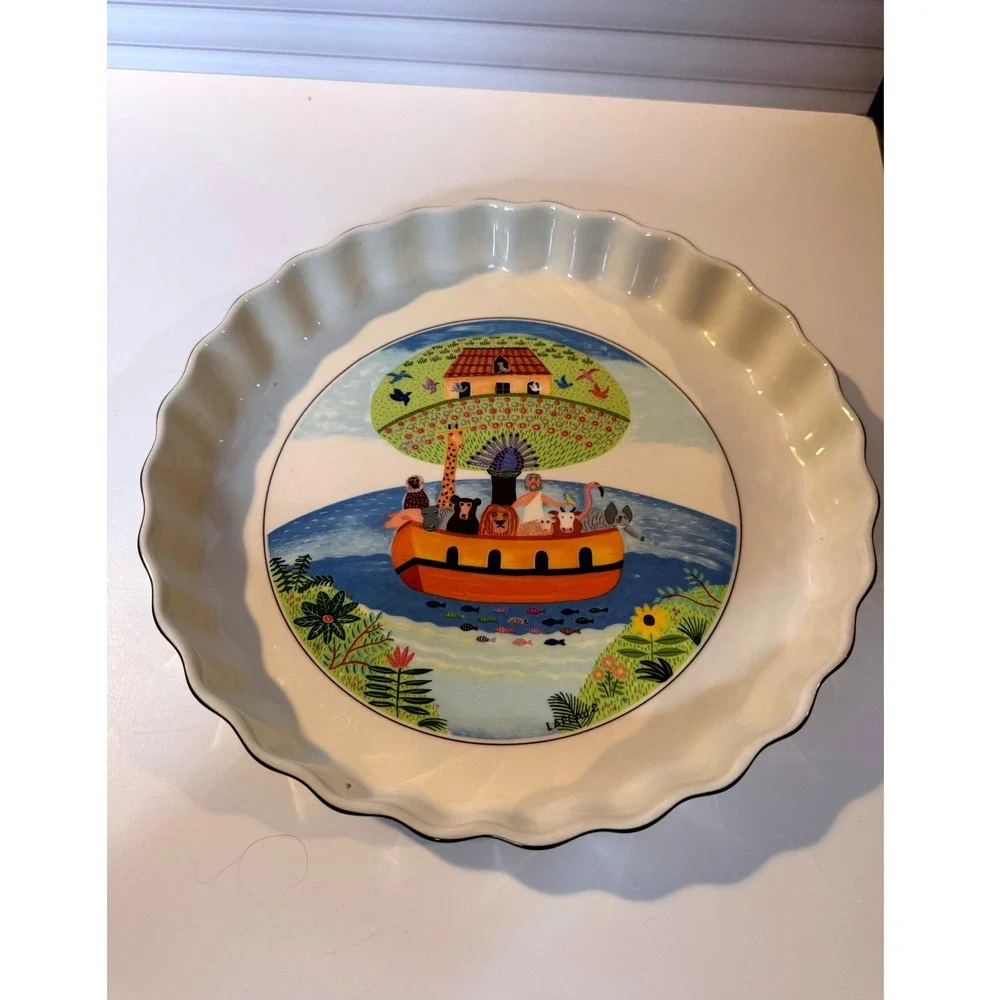 Villeroy Boch Design‎ Naif Noahs Ark Quiche Pie Plate
